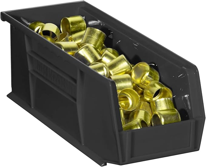Akro-Mils 30224 AkroBins Plastic Storage Bins, 11"x 4"x 4", Black, 12-Pack | Space-Saving Stackable Bins for Garage, Pantry, Craft Organization - Image 10