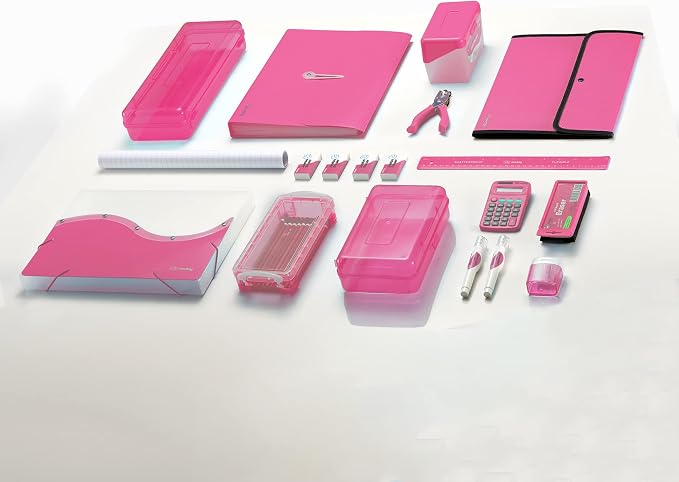Enday Index Card Box Pink 3x5 Index Card Holder, Index Card Organizer, Flash Card Holder, Holds 250 Cards. (36 PC) - Image 7