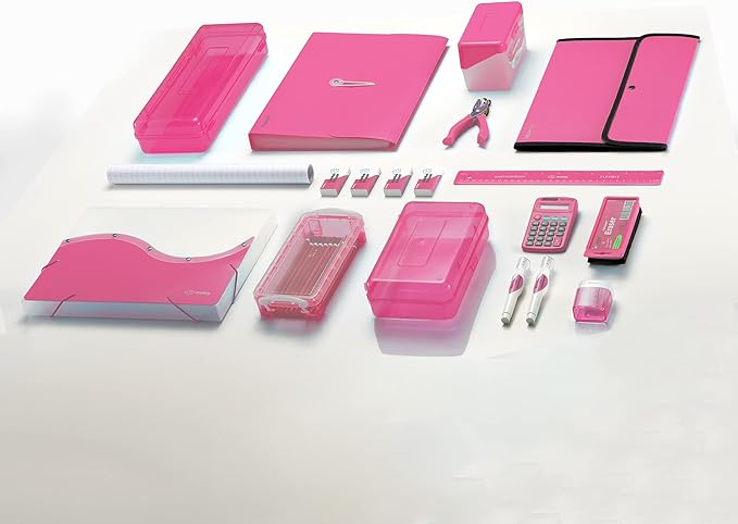 Enday Index Card Box Pink 3x5 Index Card Holder, Index Card Organizer, Flash Card Holder, Holds 250 Cards. - Image 7
