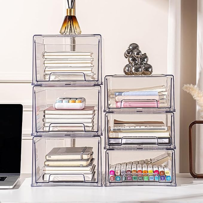 clear Drawer-Type Plastic Storage Box Bins Organizer，Family First Aid Kits Medicine cabinet Box Organizer,Closet ，Shelf，Ointments, Adhesive Bandages，Cosmetics,Office Items (clear, 2L Extra Large) - Image 4