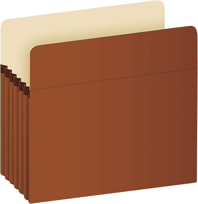Pendaflex Expanding File Pockets, Letter Size, Redrope and Redrope, Reinforced with DuPontTM Tyvek® Material (1524E-OX + 1534G-OX) - Image 5
