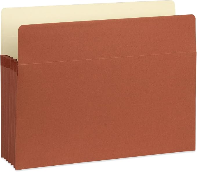 Blue Summit Supplies 10 Expanding File Pockets, Letter, 5.25", Assorted | 5.25 in expansion, assorted colors, accordion pockets, for documents, receipts, and file organization - Image 9