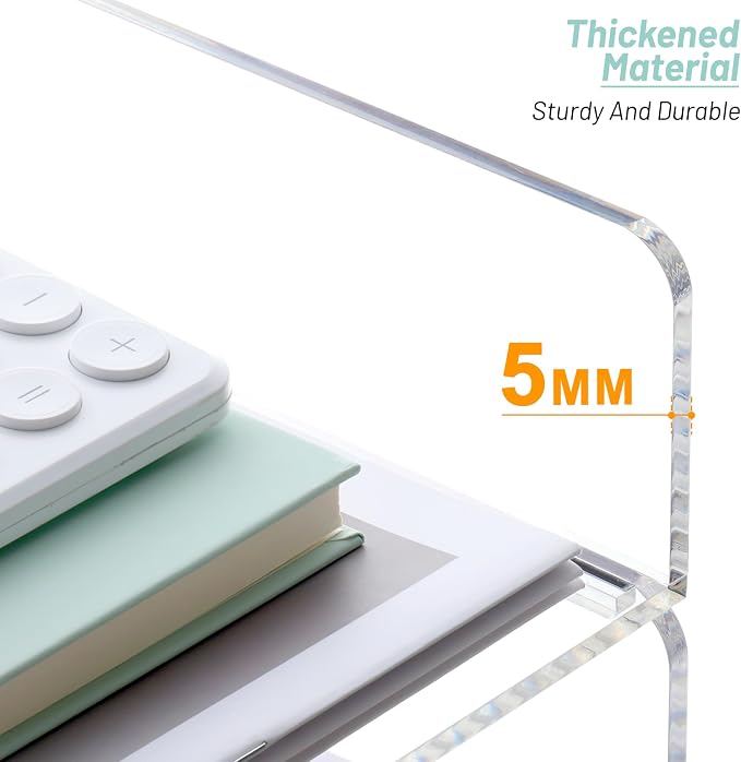 SANRUI Paper Organizer Letter Tray, 4-Pack Acrylic File Organizer, Clear | Stackable Desk Organizers, Paper Trays, Workspace Office Supplies Organizers for Office Classroom Home,12.4 x 8.86 x 10.4 in - Image 6