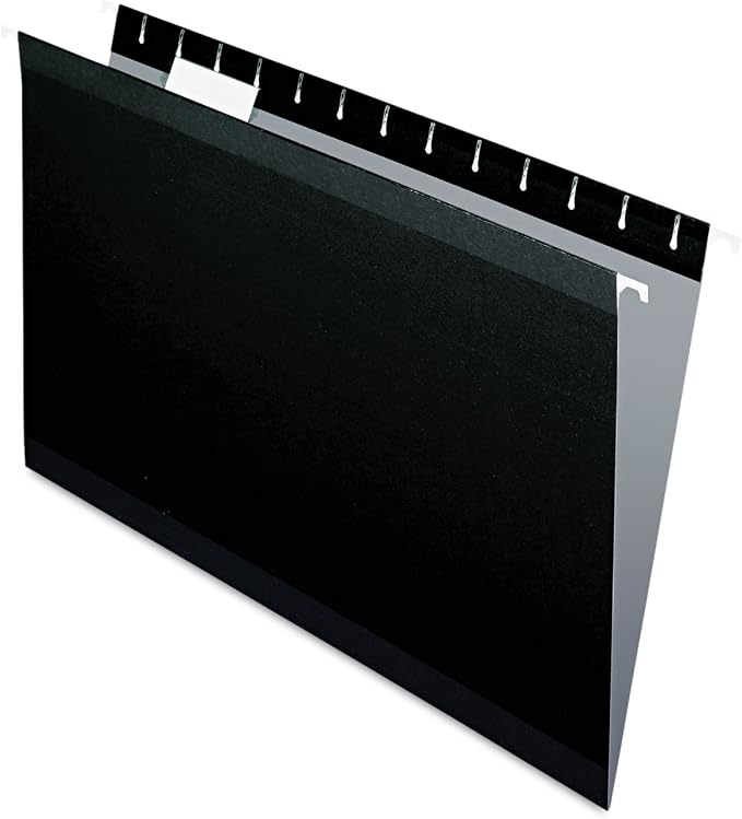 Pendaflex Recycled Hanging Folders, Black, Legal by TOPSProducts