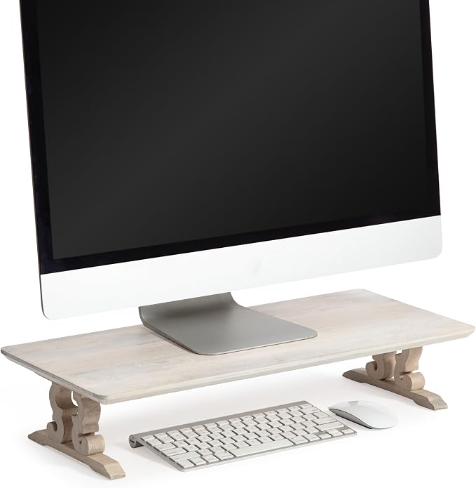 Anji Mountain Monitor Stand - Desktop Organizer & Laptop Riser, Ergonomic Monitor Riser, Space-Saving Monitor Stand for Desk, Durable Construction, Easy Assembly, Ideal for Home & Office by AnjiMountain