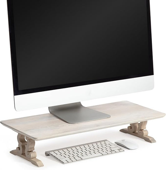 Anji Mountain Monitor Stand - Desktop Organizer & Laptop Riser, Ergonomic Monitor Riser, Space-Saving Monitor Stand for Desk, Durable Construction, Easy Assembly, Ideal for Home & Office by AnjiMountain