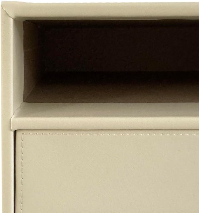 UnionBasic Document Organizer, 3-Drawer File Cabinet Document Storage Box, Office Desktop Filing Organizer, Seashell | Document Storage Box, Office Desktop Filing Organizer - Image 6
