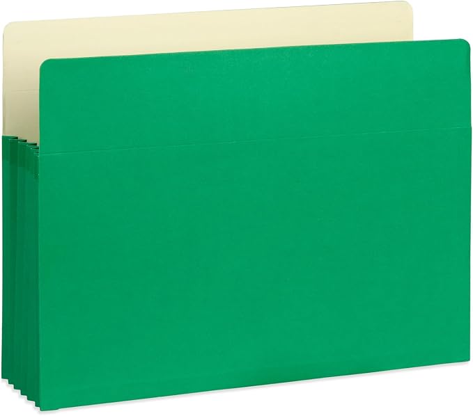 Blue Summit Supplies 10 Expanding File Pockets, Letter, 5.25", Assorted | 5.25 in expansion, assorted colors, accordion pockets, for documents, receipts, and file organization - Image 6