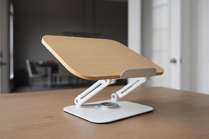 Cook Book Stand Adjustable Book Holder Tray and Page Paper Clips-Cookbook Reading Desk Portable Stable Hard-Wearing Lightweight Bookstand-Textbooks Books, Book Stand Book Holder For Reading Hands Free - Image 3