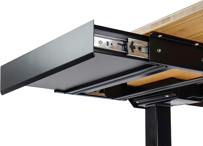 FLEXISPOT Under Desk Drawer, Steel Drawer for Desk Slide-Out, Under Table Mounted Drawer, Standing Workstation Storage Attachment for Office Home - 17.7” Width, Black - Image 3