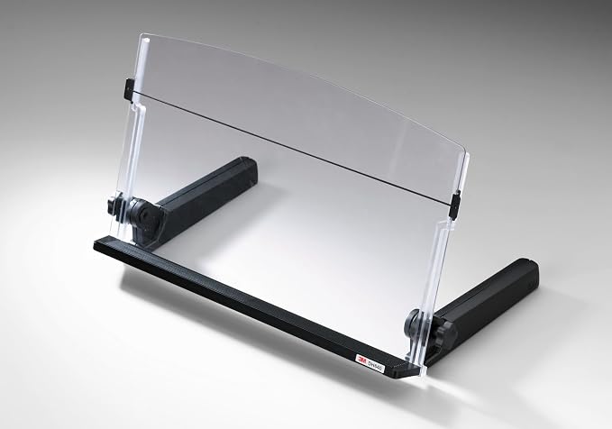 3M Adjustable in-Line Document Holder, Black, DH640, 1 Pack/Case | With Elastic Line Guide - Image 8