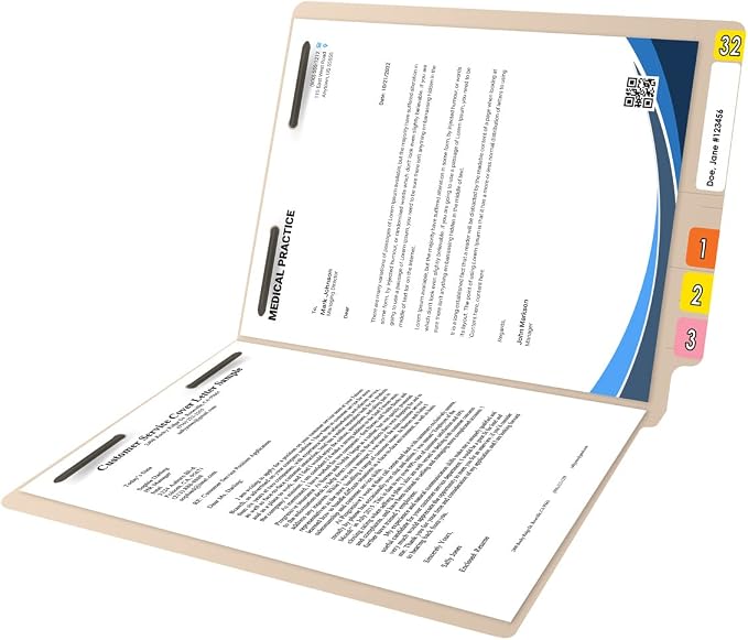 Ecom Folders End Tab Manila File Folders with Fasteners | Letter Size Medical and Business Record Filing Organizer | Reinforced Straight Cut Shelf Tabs | Expandable 11 Pt | Bulk Case of 250 Folders - Image 6