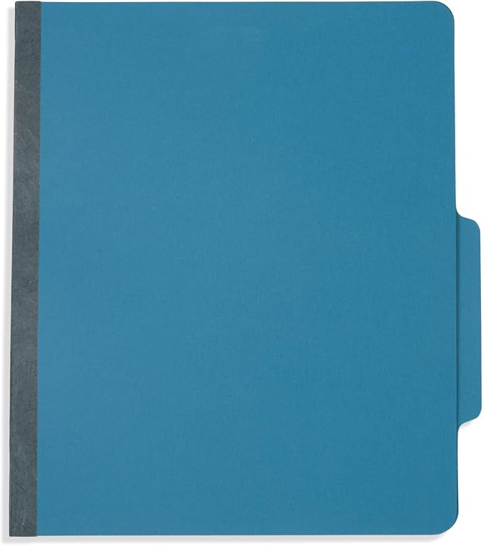 Blue Summit Supplies 10 Blue Classification Folders, 3 Divider, Letter | Heavy duty 25pt blue pressboard, 3 dividers, 2 in expansion, 2 prong, medical records and client files - Image 5