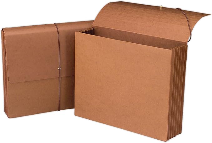Smead Redrope Expanding File Wallet, Flap and Cord Closure, 5-1/4" Expansion, Letter Size, 10 per Box (71009) - Image 2