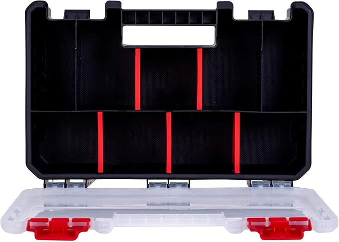 3-Pack Organizer Set – Small Parts Storage Boxes with Removable Dividers – 1 Medium & 2 Mini Hardware Cases for Screws, Bolts, Crafts – Durable Nylon Toolbox for Garage or Travel Use - Image 8