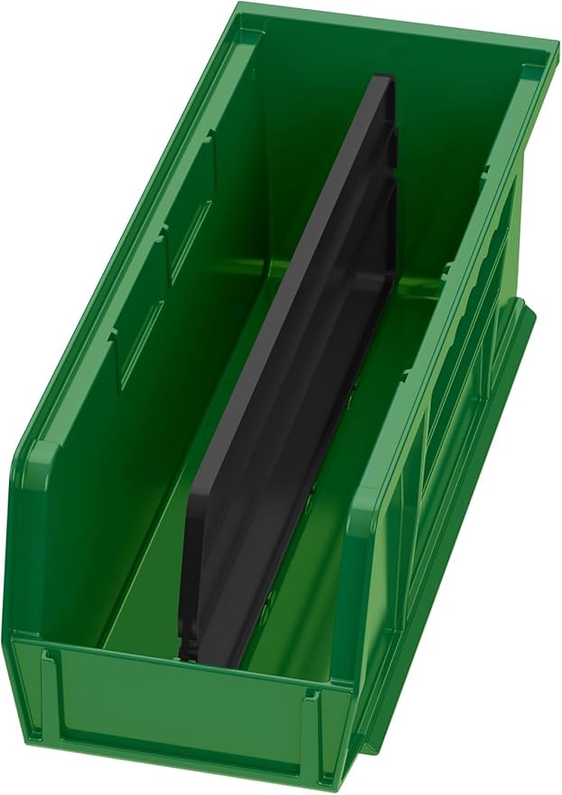 Akro-Mils 30224 AkroBins Plastic Storage Bins, 11"x 4"x 4", Green, 12-Pack | Space-Saving Stackable Bins for Garage, Pantry, Craft Organization - Image 12