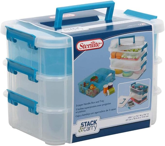 STERILITE Layer Stack & Carry Box, 10-5/8-Inch - Image 2