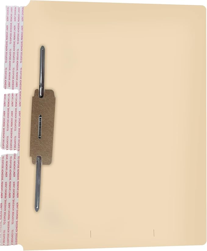 Self Adhesive Dividers for File Folders, Doctor Stuff, Side Hinge Divider with 2" Bonded Fastener on Front Side, 11 pt Manila Stock, Box of 100 by DoctorStuff