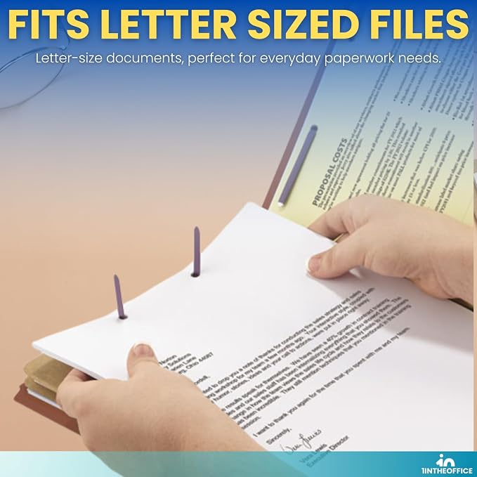 1InTheOffice Classification Folders 2 Dividers Letter Size, Brick Red Pressboard Classification Folders, Letter Size, 2.5 Extension, 20 Pack - Image 5