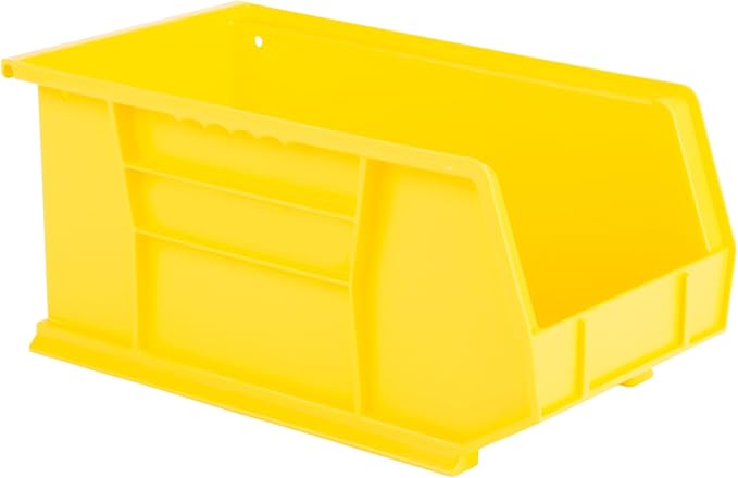 HE HUDSON EXCHANGE 15" x 8" x 7" Plastic Stackable Storage Bin, Yellow by HudsonExchange