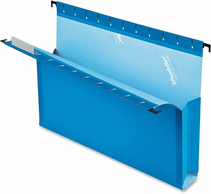 Oxford Pendaflex 59202 SureHook Reinforced Hanging Box Files, 2" Exp with Sides, Letter, Blue (Box of 25) - Image 4