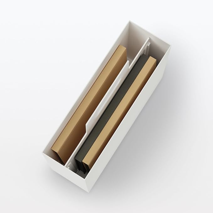 無印良品 MUJI 15930777 File Box with Handle with Recycled Polypropylene, Standard Type, Approx. Width 3.9 x Depth 12.6 x Height 11.2 inches (10 x 32 x 28.5 cm) - Image 4