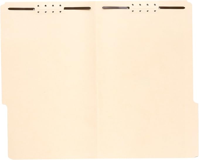 Blue Summit Supplies 50 Fastener File Folders, Legal, 1/3 Top Tab, Manila | Reinforced 1/3 top tab, legal size, 11pt, embedded fasteners, for legal, medical, and office record filing - Image 4