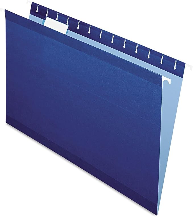 Pendaflex Recycled Hanging Folders Navy, Legal by TOPSProducts
