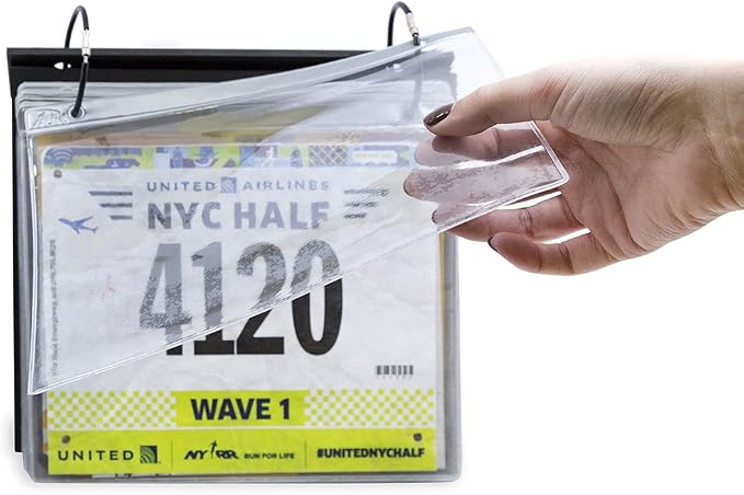 Gone For a Run BibFOLIO Race Bib Protector Sheets - Vinyl Sleeves 48 Sheets | Clear Vinyl Sleeves, Top Loading, BibFOLIO Compatible, Race Memorabilia, Marathon Runner, 4 Pack (48 Sheets) - Image 5