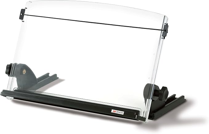 3M Desktop Document Holder 14 in x 12 in x 3 in | Desktop Document Holder For Desk And Typing, Adjudtable, Space Saving Design Holds Papers Vertical For Easy Viewing by 3MIndustrial