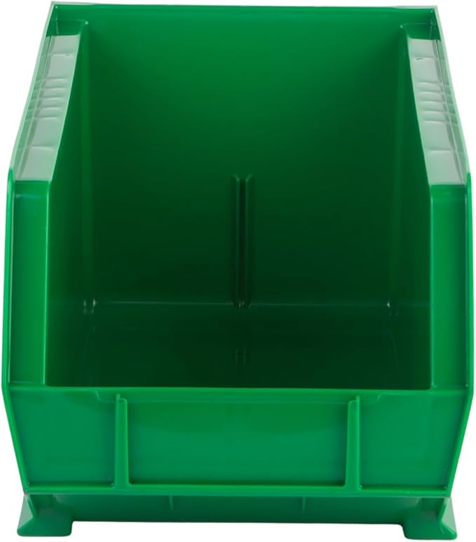 HE HUDSON EXCHANGE 15" x 8" x 7" Plastic Stackable Storage Bin, Green - Image 5
