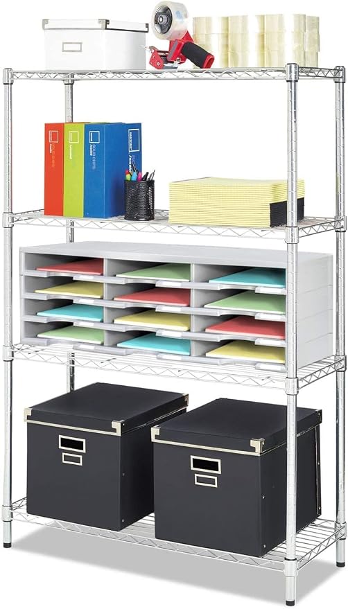 Storex Modular 24-Compartment Literature Organizer, Black, (61435U01C) - Image 6