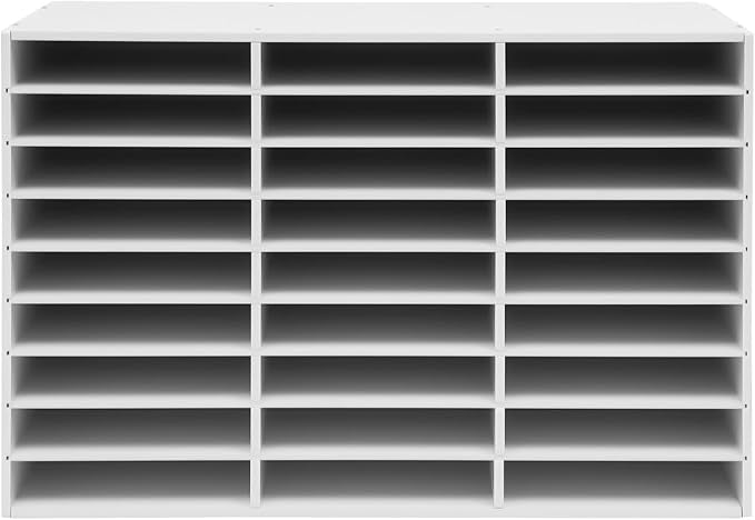 Desktop Literature Organizer, Vertical Desktop Sorter Paper Organizer | Adjustable File Sorter Mail Center Magazine Holder, Paper Storage Cabinet Classroom Mailbox by Upyouths