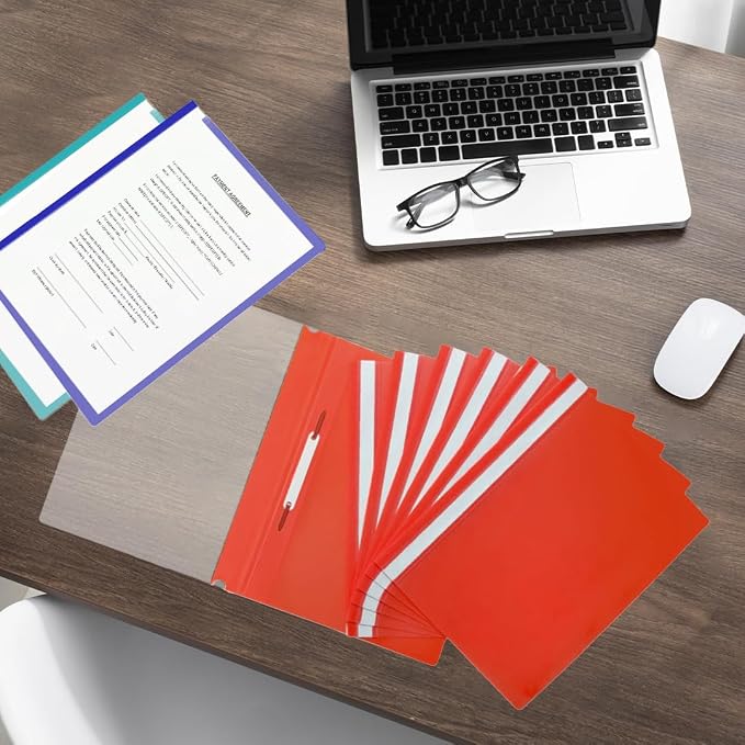 Pack of 120 Assorted Colour A4 Project Folders by Janrax - Image 7