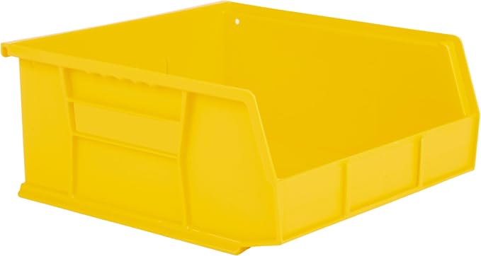 HE HUDSON EXCHANGE 11" x 11" x 5" Plastic Stackable Storage Bin, Yellow by HudsonExchange