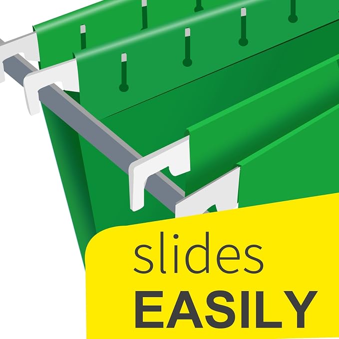 HERKKA Extra Capacity Hanging File Folders, 60 Pack Reinforced Letter Size Hanging Folders with Heavy Duty 1 Inch Expansion, Designed for Bulky Files, Medical Charts, 12 Assorted Colors - Image 3