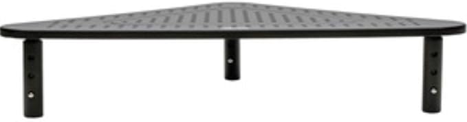 Tripp Lite Computer Monitor Stand, Corner Desk Monitor Stand for L Shaped Desk, Adjustable Height, 12 x 20 in., Metal, Black (MR1220M) by TrippLite