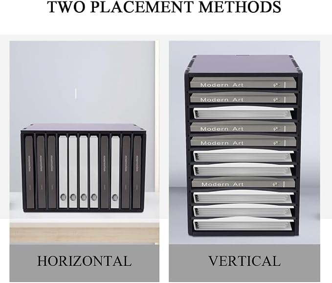 Mail Organizer 11 Slots, Literature Organizer for Classroom, Office, Home | PVC Materials & Adjustable Dividers | to Organize Files, Documents, Letters, Card Stock | 10.6''W*11.8''D*15.7''H - Image 2