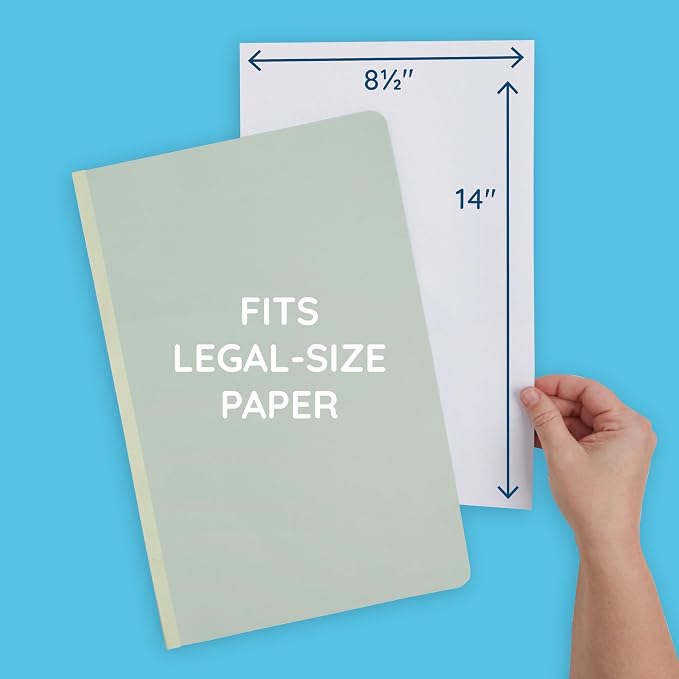 Blue Summit Supplies 30 Gray Green Classification Folders, 2 Divider, Legal | Heavy duty 25pt pressboard, 2 dividers, 6 partitions, 2 in expansion, 2 prong, legal charts, law client files - Image 2