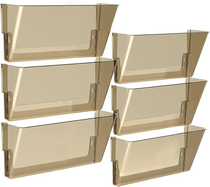 Storex Unbreakable Wall File, 16 x 4 x 7 Inches, Legal, Smoke, Case of 6 (70324U06C) by Storex