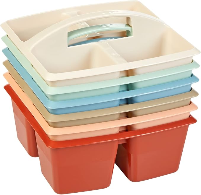 Really Good Stuff 4-Compartment Caddies, Boho, 6-Pack | Classroom Organization by ReallyGoodStuff