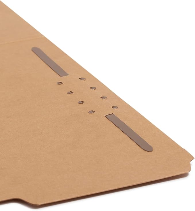 Smead Fastener File Folders, Reinforced 1/3-Cut Tabs, 1 Fastener, Letter Size, Kraft, 50 per Box (14834) - Image 3