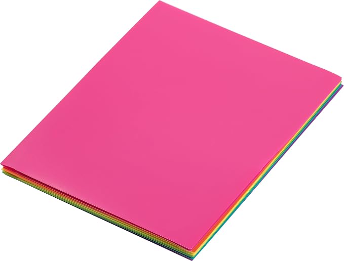 JAM PAPER Heavy Duty Plastic 2 Pocket Extra Tough School Folders - Assorted Fashion Colors - Bulk 144 Folders/Box (24 Assorted Packs of 6) - Image 7