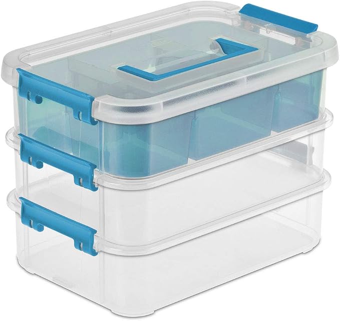 STERILITE Layer Stack & Carry Box, 10-5/8-Inch by Sterilite