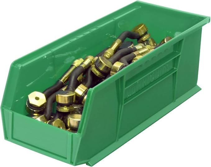 Akro-Mils 30234 AkroBins Plastic Storage Bins, 15"x5"x5", Green, 12-Pack | Space-Saving Stackable Bins for Garage, Pantry, Craft Organization - Image 9