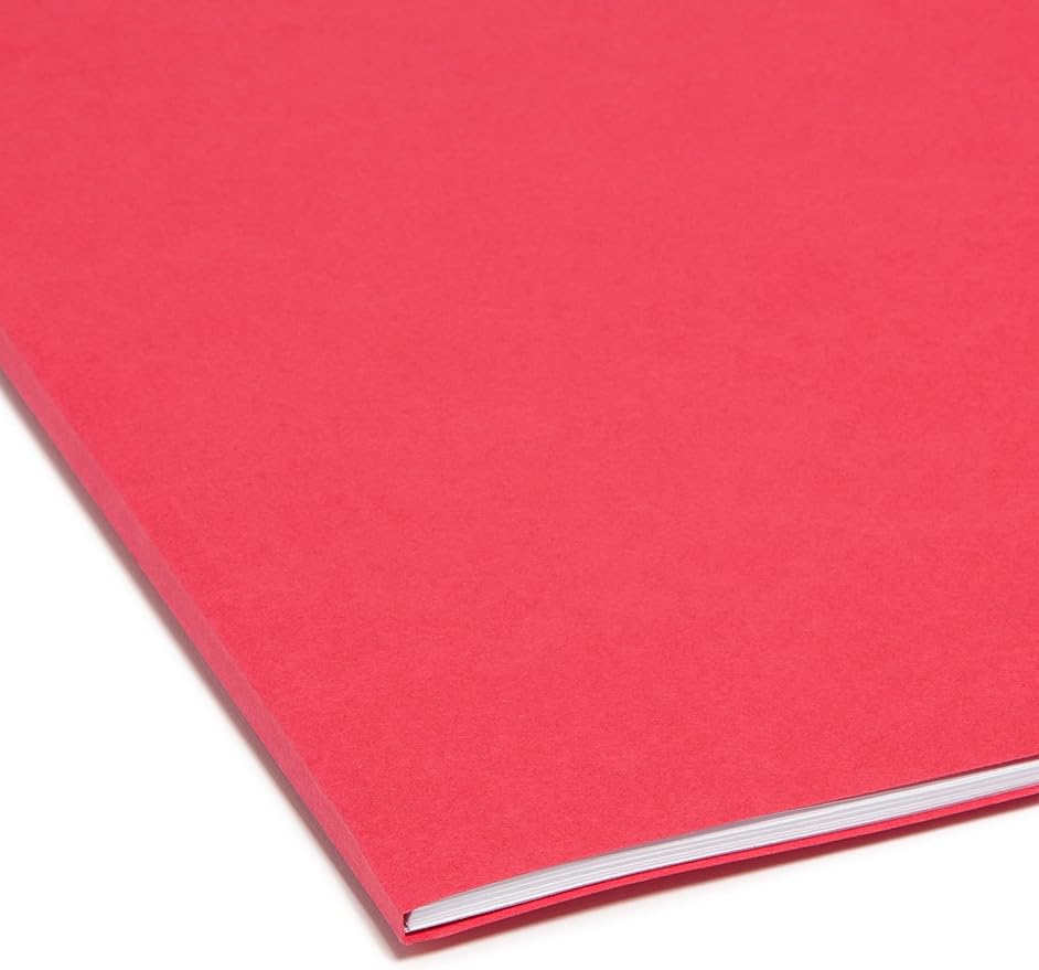 Smead File Folder, Reinforced Straight-Cut Tab, Legal Size, Red, 100 per Box (17710) - Image 5