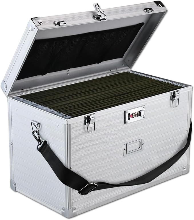 Hanging File Box for Legal | All-in-one set, 20 Folders by Unknown