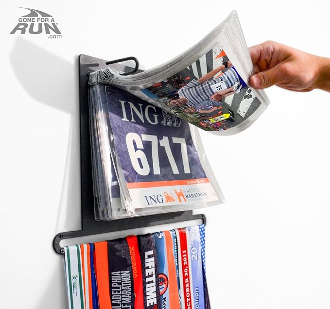 Gone For a Run BibFOLIO Race Bib Protector Sheets - Vinyl Sleeves 48 Sheets | Clear Vinyl Sleeves, Top Loading, BibFOLIO Compatible, Race Memorabilia, Marathon Runner, 4 Pack (48 Sheets) - Image 7