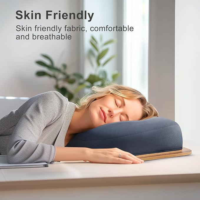 Reading Book Pillow Stand with 3-Color Adjustable Light | Hands-Free Book Holder for Bed or Lap, Wooden Surface, AAA Batteries Required - Image 7