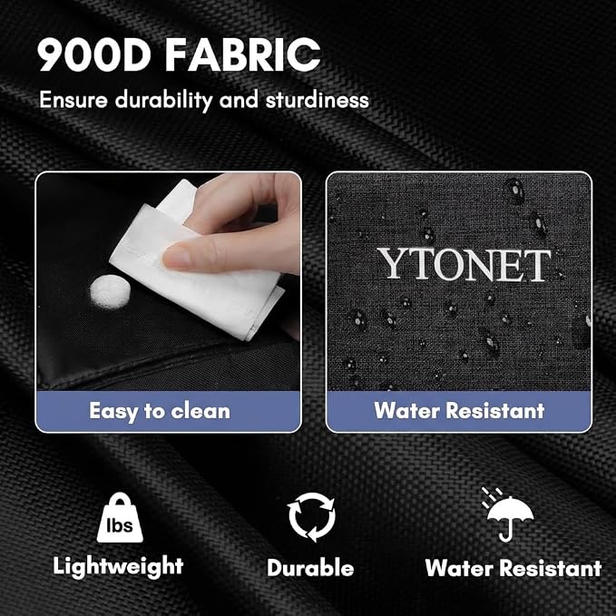 Ytonet Large Cleaning Bag, Adjustable Cleaning Caddy for Cleaning Supplies | Cleaning Supply Caddy with Handle & Adjustable Shoulder Strap and Waist Strap, Cleaning Tote for Housekeepers Cleaners, Black - Image 5